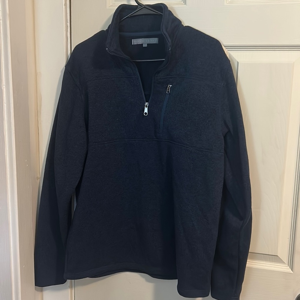 Navy quarter zip pullover